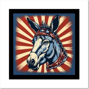 Patriotic Mule Posters and Art